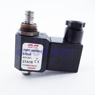 China Hotels Solenoid Valve Coil 27A18 2400 Air Compressor Matching Solenoid Valve Assembly 2250 2700 230V for sale