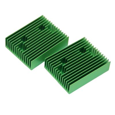 China Led Lighting Radiator Square Forging Aluminum Fin Aluminum Profile Green Radiator for sale