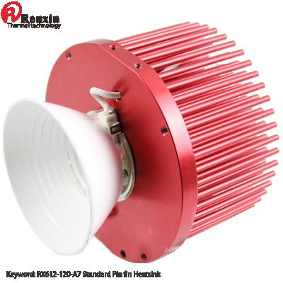 China Led Lighting Hot Selling Vero Pin In Radiator 120mm Pin Fin Cold Forging Heatsink For Citizen Clu048 for sale