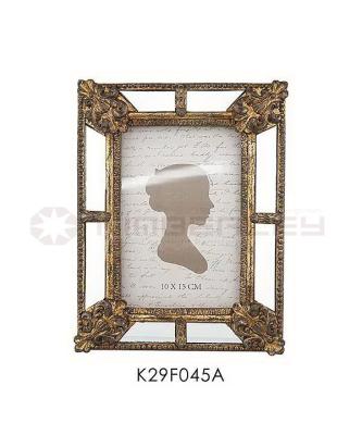 China Classic ANTIQUE STYLE CUSTOMIZE POLY MIRROR FRAME RESIN DECORATION PHOTO FRAME for sale