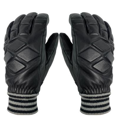 China Good Selling Goatskin Skiing Gloves Winter Warm Snowmobile Snowboard Snowboard Cold Weather Warm Gloves for sale