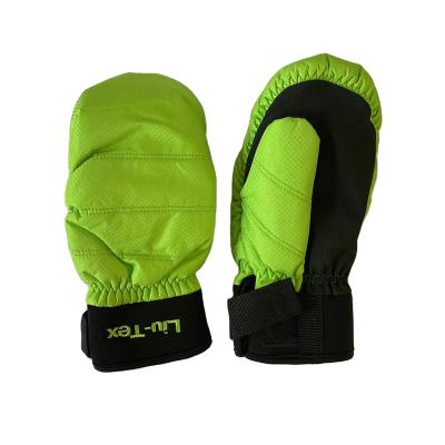 China OEM ODM Snowboard Custom Made Winter Non-Slip Mitten Ski Gloves For Men And Women Warm Waterproof PU Palm Bottom Gloves for sale