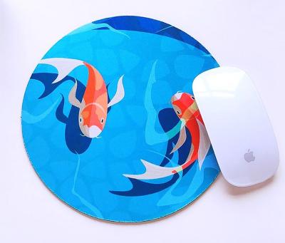 China Mouse Pad Promotional Custom Rubber Round Mat Logo Gift Colorful Printed Mouse Pad PASSIONATE for sale