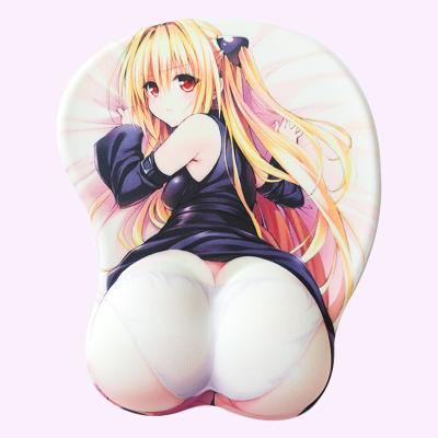 China With Wrist Rest OEM Ergonomic Wrist Rest Support PU Gel Sexy Anime 3D Breast Boners Sexy Girl Photos Big Mousepad Japan 3d Cartoon Mouse Pad donkey mouse for sale