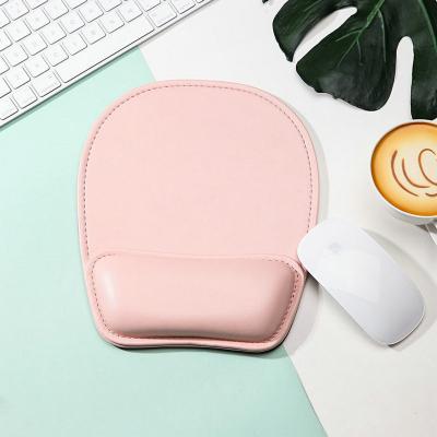 China 2021 Eco-friendly New Wholesale High Quality Custom PU Leather Mouse Pad, OEM Hand Wrist Rest Keyboard Protector Computer Accessories for sale