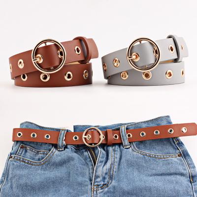 China Convenient Ladies Buckle Wide Belt Leather Aesthetic Punk Decoration for sale