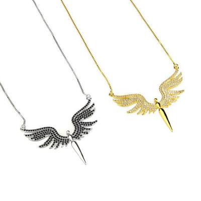 China Women's Fashion Jewelry Angel Wing Necklace Vietnam Gold Jewelry For Women Wholesale for sale