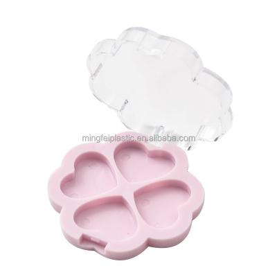 China Recycled Materials Plastic Cosmetic Palette For Beauty  Make Up Case ABS Eye Shadow Palette for sale