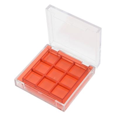 China Recycled Materials Plastic square fancy compact concealer powder packaging box container for sale