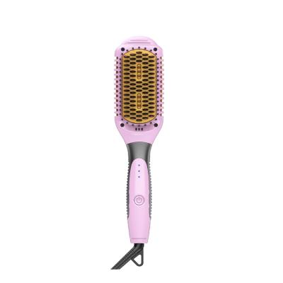 China Compact Household Negative Ion Hair Care Lazy Electric Hot Hair Straightening Comb for sale