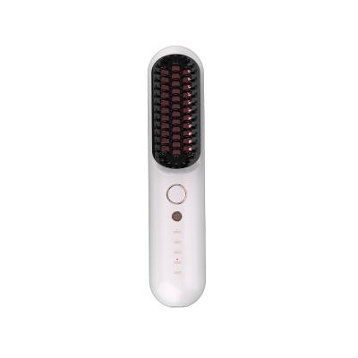 China Compact new style high quality professional portable rechargeable straightening brush for sale