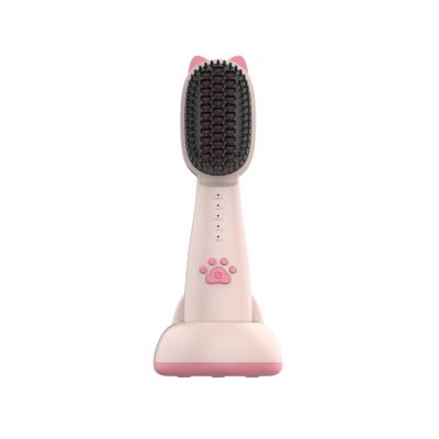 China Wholesale Electrostatic Comb Ion Hair Comb Portable Negative Straight Hair Prevention Factory Battery Operated New for sale