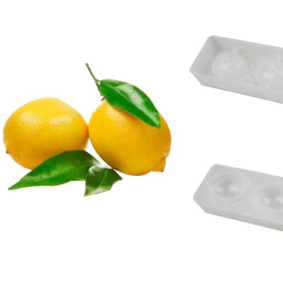 China 4 Same Viable Three-Dimensional Lemon Mousse Silicone Cake Mold DIY Baking Mold for sale