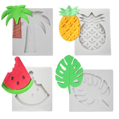 China Sustainable DIY Cake Tool Decorating Silicone Fruit Series Fondant Mold for sale