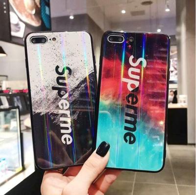 China Fanshion Gradient Tempered Glass Phone Case Cover For iPhone X XS XR Max for sale