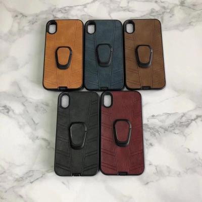 China New Shockproof Metal Hand Grip Ring Holder Phone Case For iPhone 5 6 6plus 7 7plus 8 8plus X for sale