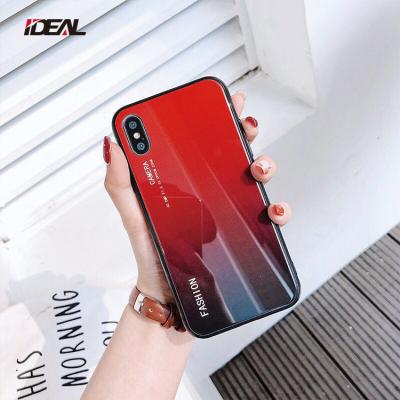 China Fanshion Wholesale Hard Cell Phone Cases Tempered Glass Phone Cases For Oneplus 6 Phone 6T 7 Colorful Case for sale