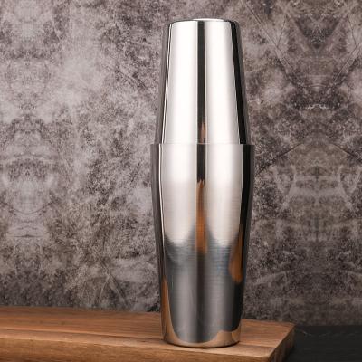 China Viable Promotional Cocktail Shaker Stainless Steel Metal Cocktail Shaker Bottle for sale