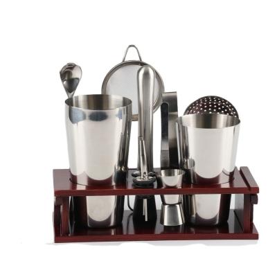 China Amazon Custom Bar Tools Boston Shaker Sustainable Logo Top Set Bartender Bar Tool Set For Home Bar Shaker Set for sale