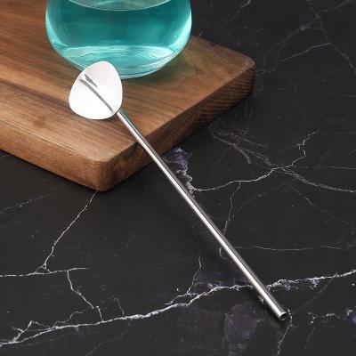 China Viable Stainless Steel Bar Spoons Bar Mixing Cocktail Shaker Spoons For Kit Holding Beverage Wine Serving Bar for sale