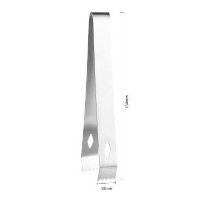 China Factory Direct Viable Custom Metal Mini Small Ice Tong Stainless Steel for sale