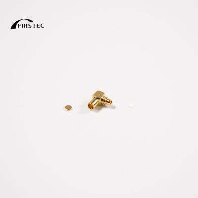 China High Quality Customized MMCX 90 Degree RF Qma Coaxial Connector For Rg401 Rg405 086 Connector 047 MMCX-JWB2 for sale