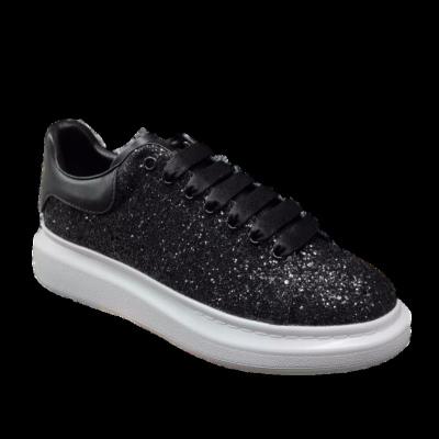 China Cushioning Little White McQueenm Shoes For Women 2020 New Thick-soled Leather Heighten Sports Glitter Fluorescent Reflector McQueenn Couple for sale