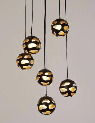 China Modern Iron Pendant Lights for Home Office Metal 7 Head Pendant Lamps for Dining Room for sale