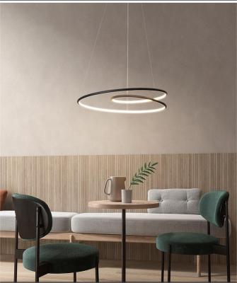 China 2022 Modern Minimalist Modern Minimalist Living Room Chandelier Atmosphere Circular Dining Room Light Bedroom Light Lamp New for sale