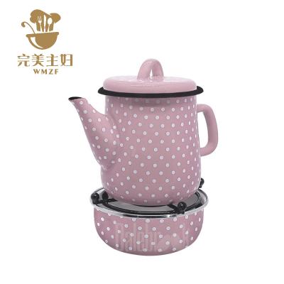 China Viable custom design universal household soup kettle boiling water cooker induction cooker retro style coying small pot for sale