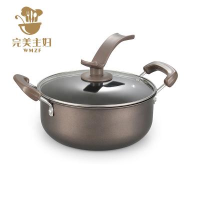 China Factory direct sales viable cookware set non stick cooking pot non stick cookware stainless steel material non stick pot sets for sale