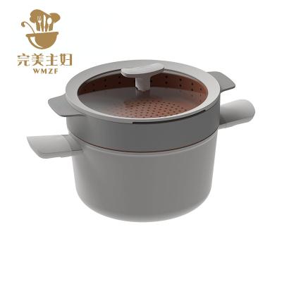 China Customized sustainable non-stick pan set kitchen home pans size customizable stylecookware cooking pot for sale