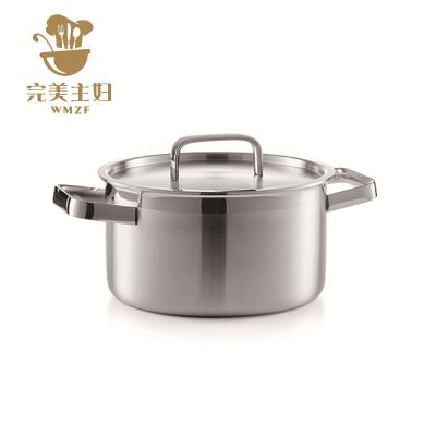 China Viable Factory Direct Stainless Steel Soup Pot Thickened Uncoated Large Pot Boutique Cookware Sets for sale