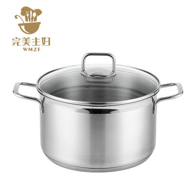 China Stainless steel viable hot sale soup coying pot thickened multi-function double-bottom pot induction cooker couscous pot for sale