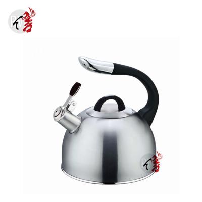 China Viable Whistling Tea Kettle For Cooking Stovetop Realwin Stainless Steel Hot Water Coffee Used Kettle for sale