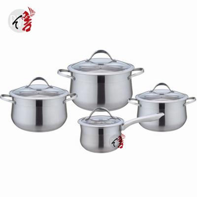 China Realwin Induction Casserole Stainless Steel Sustainable Pot with Cookware Glass Lid Measurement Markings Inner Dishwasher Oven Safe for sale