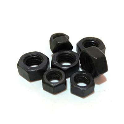 China WHOLESALE Hexagon Nuts Carbon Steel Low Price DIN934 Heavy Industry Heavy Industry Stainless Steel Hex Nuts BLACK NUTS for sale