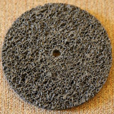 China Surface treatment clean and strip, nonwoven surface treatment discs, 150mm, black color for sale