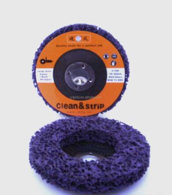 China Nylon+silicon carbide tape poly he abrasive disc with fiberglass backing, 100mm purple for sale