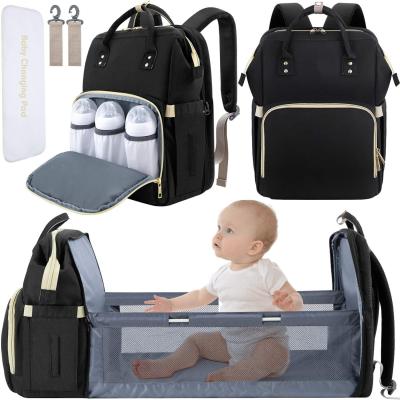 China With USB FREE SAMPLE Baby Diaper Bag Backpack With Station Diaper Changing Bags For Boys Diaper Bag for sale