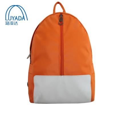 China Waterproof Red Colorful Small Size Polyester Recycled Kids School Backpack Bags for sale