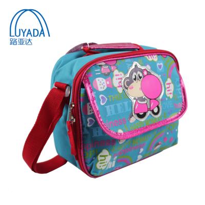 China Lunch Boxes Polyester Cartoon Style Full Printing Cooler Lunch Bags For Kids for sale