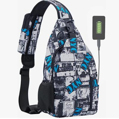 China Fashion Custom Wholesale Shoulder Bag With USB Charger Casual Messenger Bags Designer Cross - Body Bag for sale