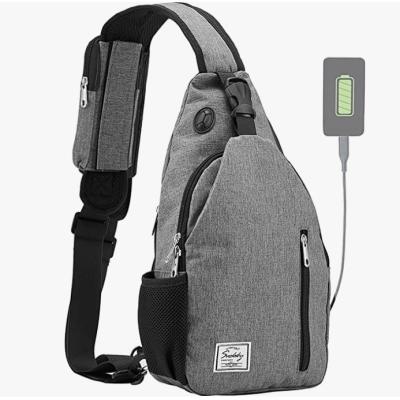 China Fashion Custom Wholesale Shoulder Bag With USB Charger Casual Messenger Bags Cross - Body Bag Men for sale