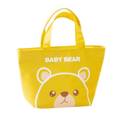 China Cute Cartoon Kids School Lunch Bag Box Factory Wholesale PVC Waterproof Insulated Portable Tote Lunch Bag For Boys Girls for sale