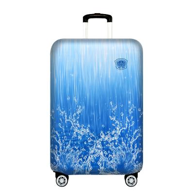 China Custom Polyester Luggage Cover Spandex Suitcase Protector Suitcase Cover for sale