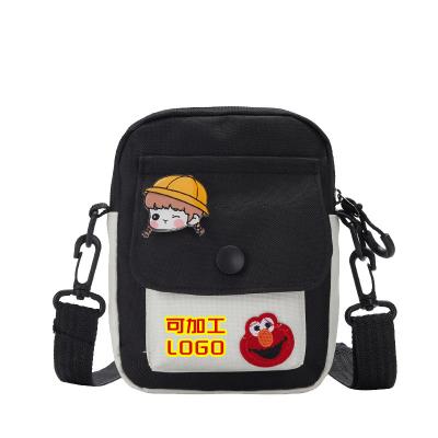 China 2023 PORTABLE New Sesame Street Cross - Student One Shoulder Fresh Cartoon Body Bag Women's Canvas Small Body Bag Small Soft Bag for sale