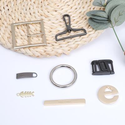 China High Quality Adjustable Buckle Fit Pin Gold Snap Hook D Ring Clasp For Handbags Fashion Gold Bag Accessories Metal for sale