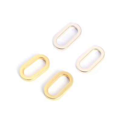 China Fashion wholesale custom alloy ring metal bag parts 25mm oval round ring buckle factory supplier for sale