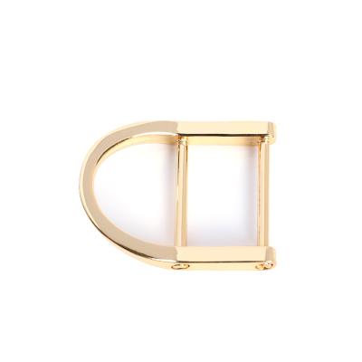 China Fashion Wholesale Custom 43*33mm Gold Metal Buckle D Shaped Bag With Hardware Fashion Accessories for sale